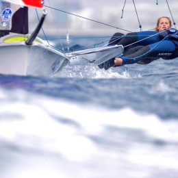 16th March  2022. Palma. Spain.
Pictures of the British Sailing Team ‘49er FX’ Photo by Lloyd Images